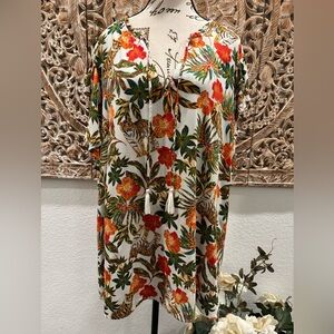 Jessica Simpson Tropical Floral, Jungle & Tigers Blouse, Super Soft Viscose